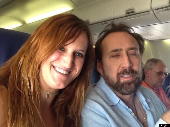 nic cage plane photo