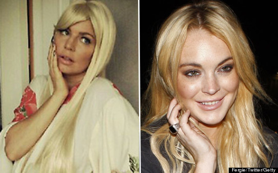 fergie lindsay lohan doppelgangers