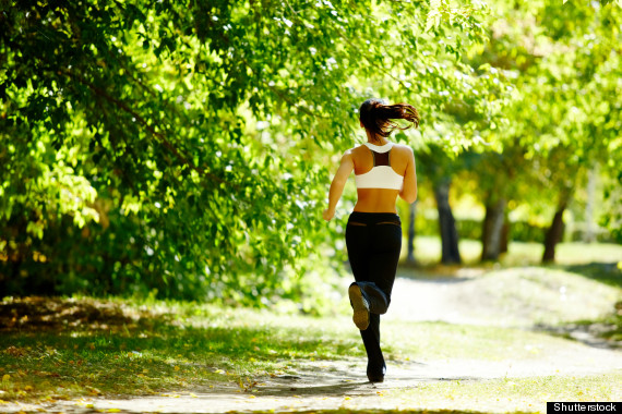 woman jogging