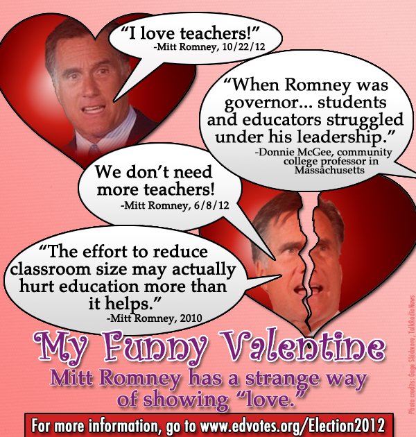 mitt romney i love teachers