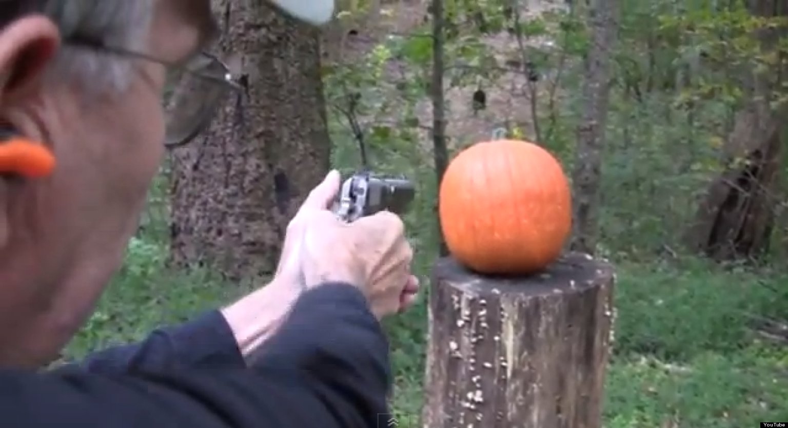 Gun Pumpkin Carving