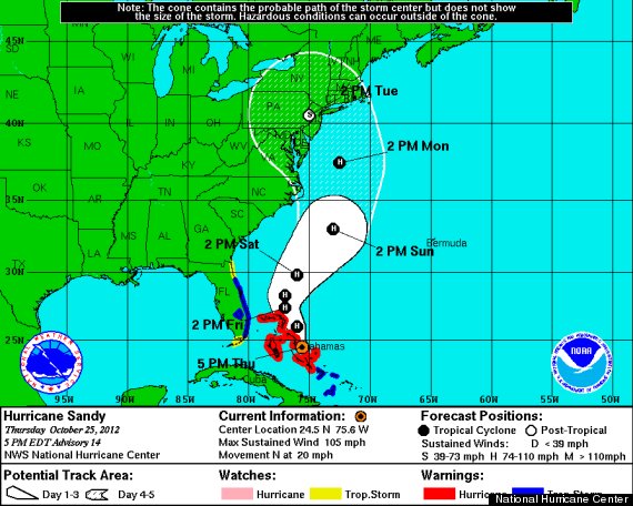 frankenstorm hurricane sandy 2012 map path