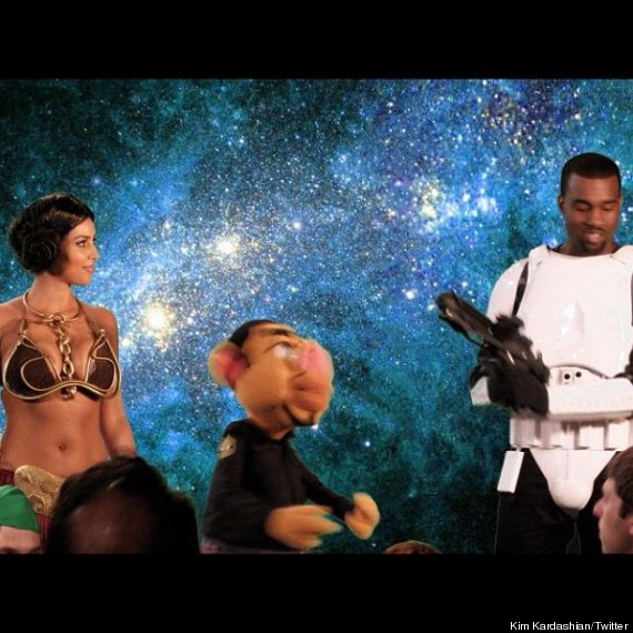 kim kardashian kanye west star wars