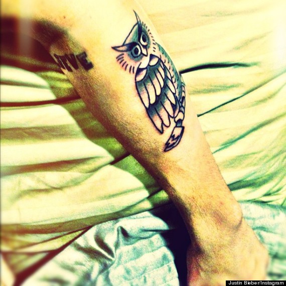 justin bieber tattoo