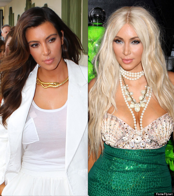 Kim Kardashian Blond Reality Star Reveals She Might Dye Her Hair