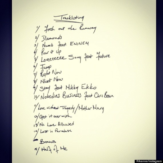 unapologetic tracklist