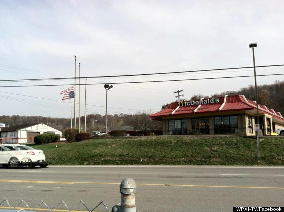 mcdonalds american flag upside down