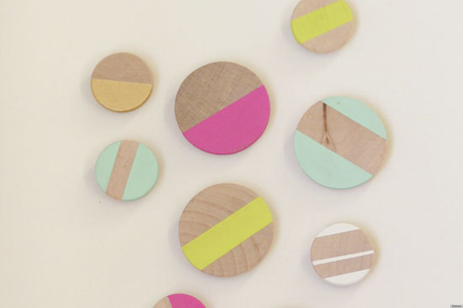 Craft Of The Day: Create Wood Magnets With A Touch Of Neon | HuffPost