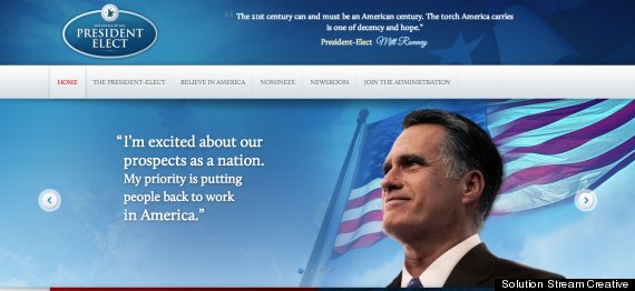 mitt romney transition website