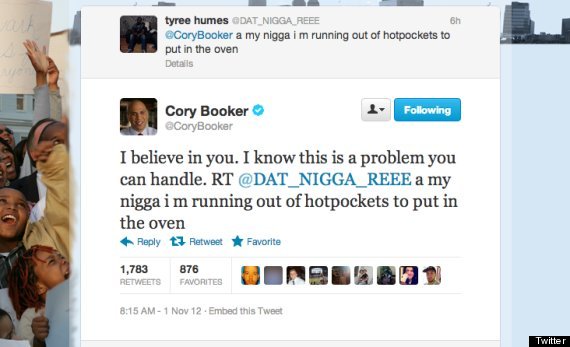 cory booker hot pockets