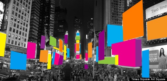 Download Times Square Art Square The Mission To Turn Times Square Into One Gigantic Gallery Photos Huffpost