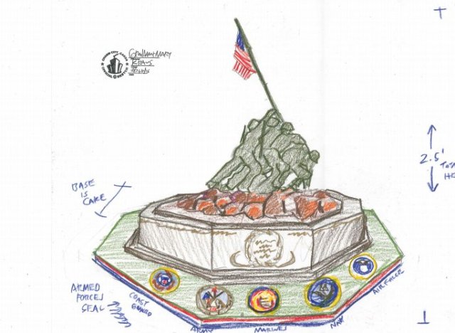 iwo jima cake