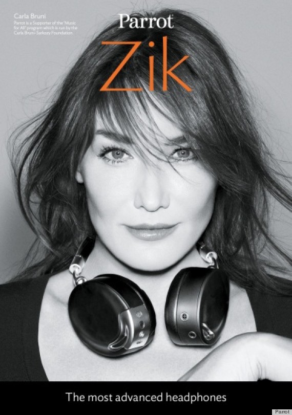 carla bruni headphone ads