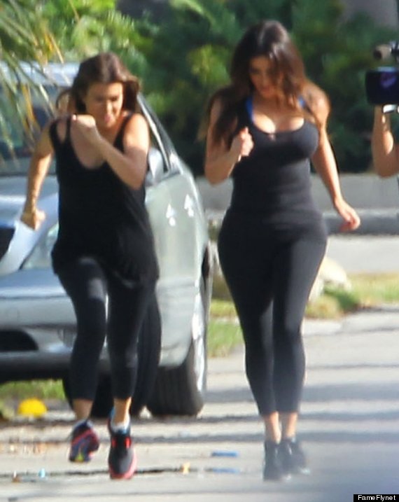 kim kardashian runs