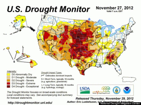us drought monitor 2012