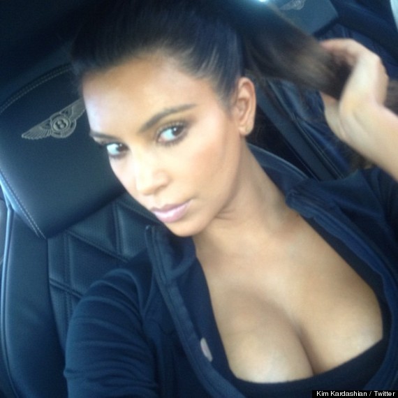 kim kardashian cleavage