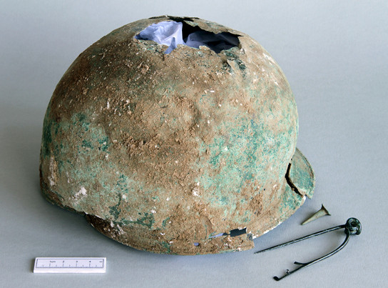 iron age bronze helmet canterbury