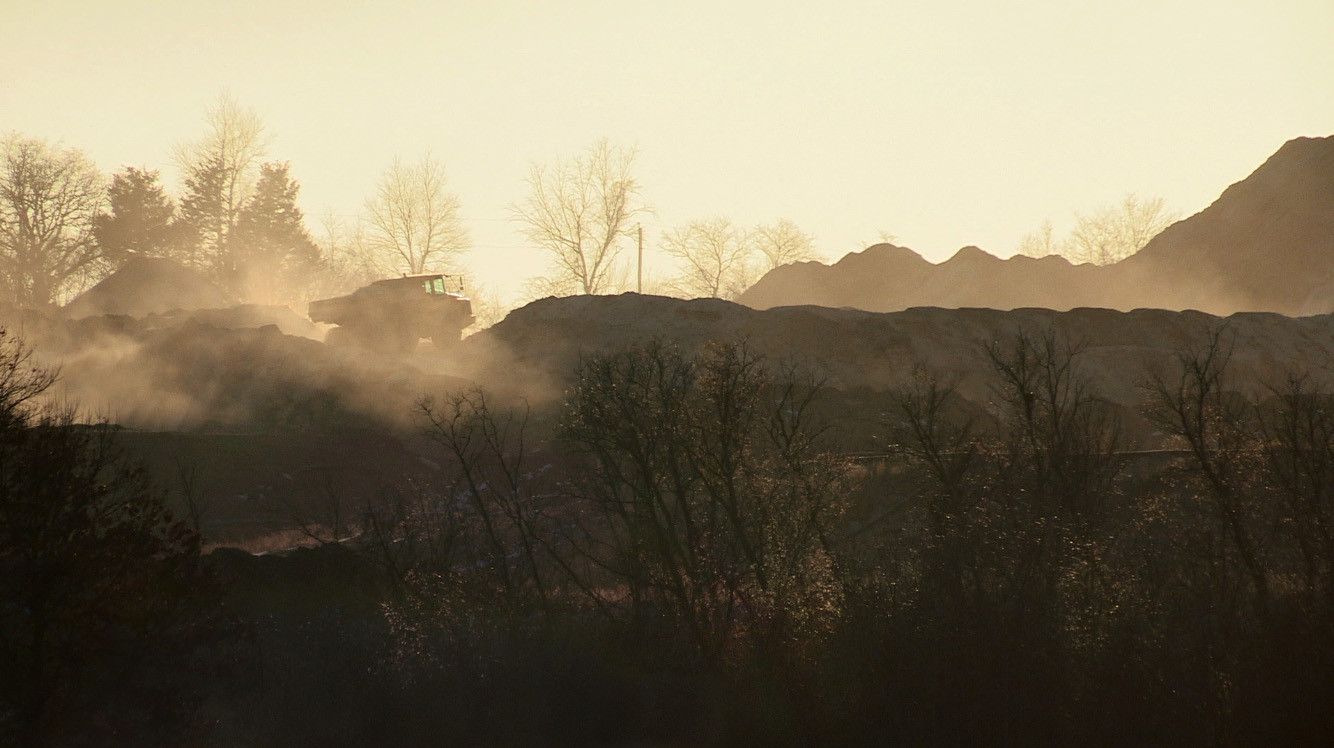 blowing sand