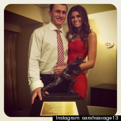 johnny manziel girlfriend sarah savage heisman