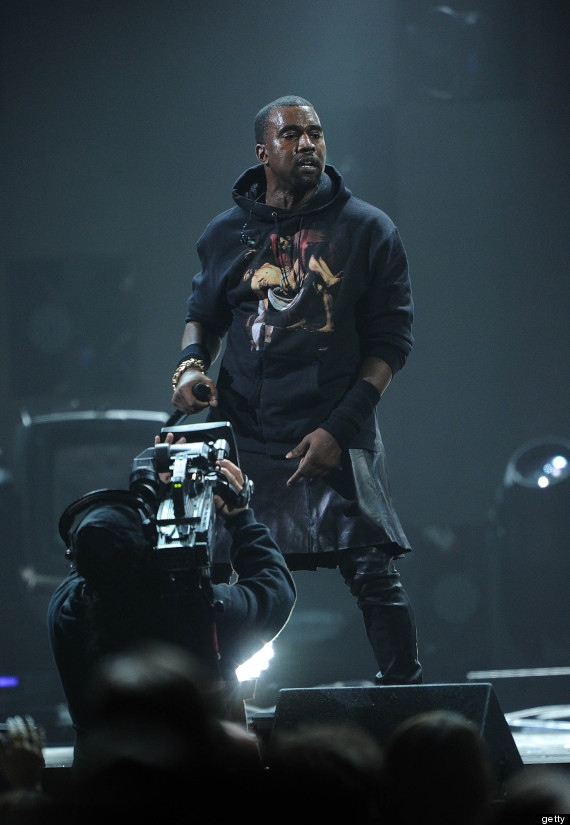 Kanye West's Leather Skirt Looks Familiar... (PHOTOS) | HuffPost Life