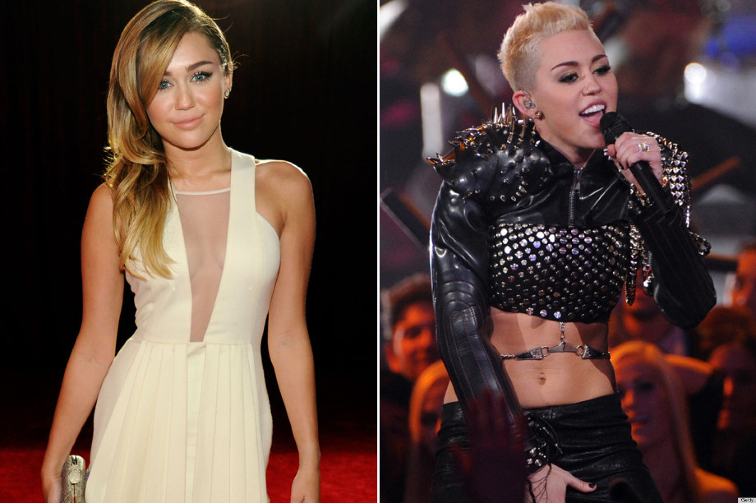 Image result for miley cyrus before and after haircut