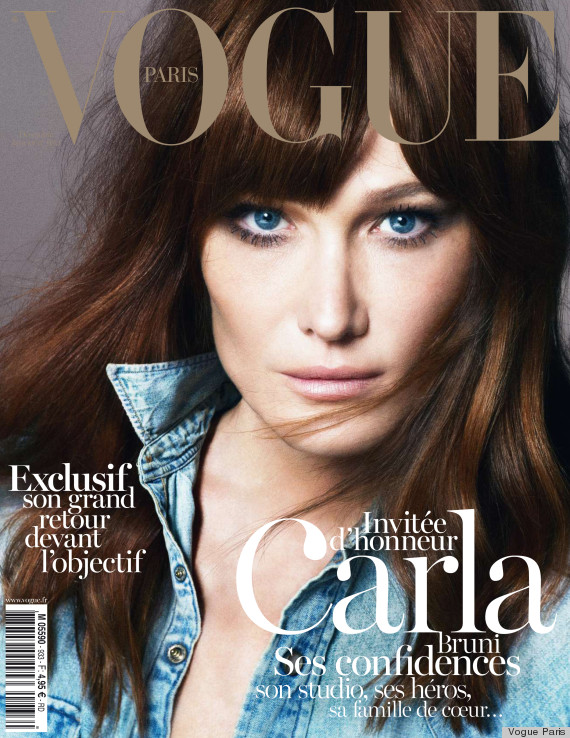 carla bruni guest edits paris vogue