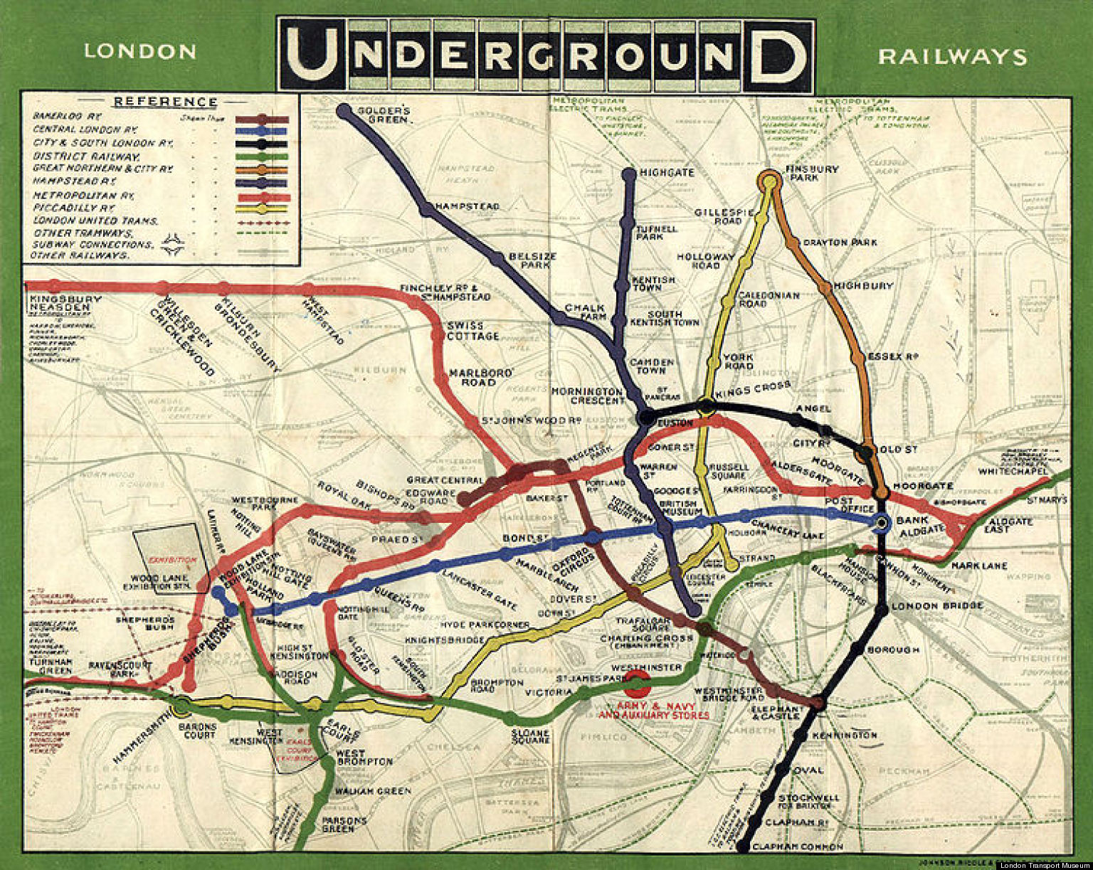 The Tube 150 Anniversary: London Underground Map History In Pictures