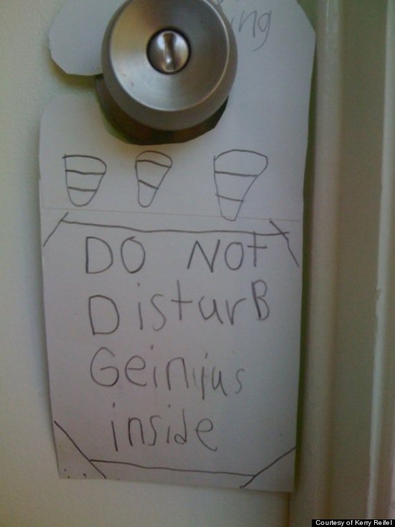 cute kid note of the day genius inside