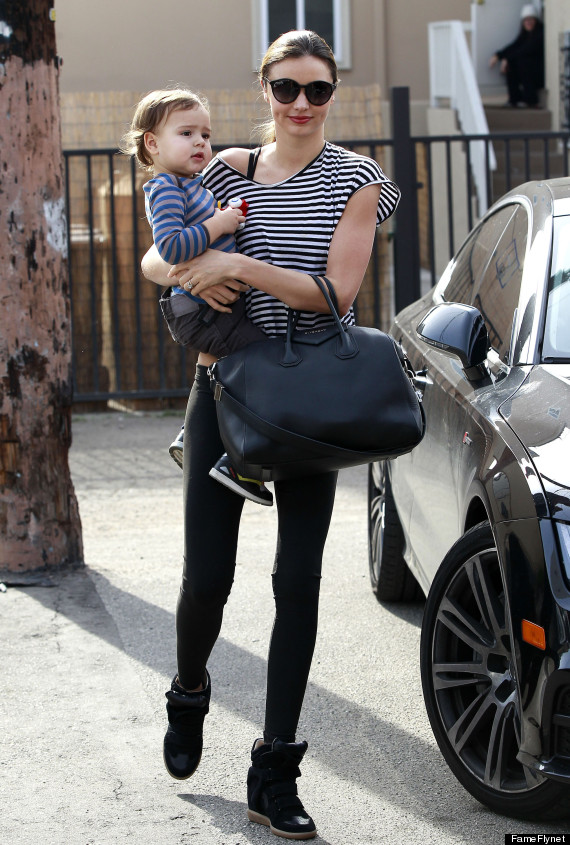Miranda Kerr And Baby Flynn Are Too Cute In Matching Outfits (PHOTOS ...