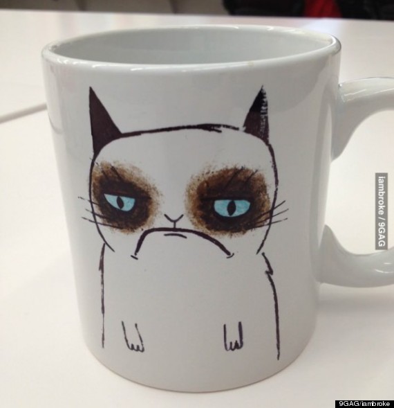 grumpy cat mug