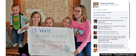 two girls and a puppy