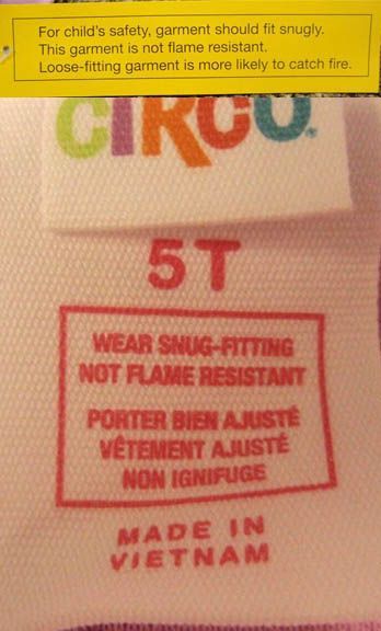 label and tag on recalled target childrens twopi