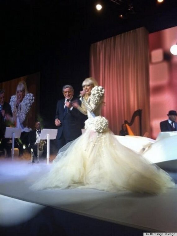 lady gaga inaugural ball dress