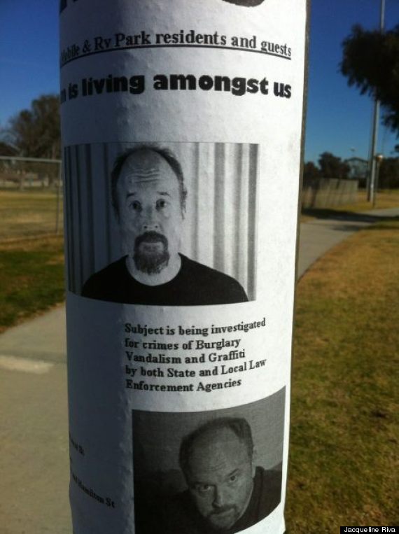 louis ck peeping tom poster