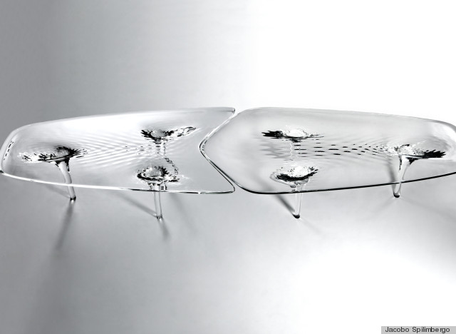 zaha hadid rippling water table