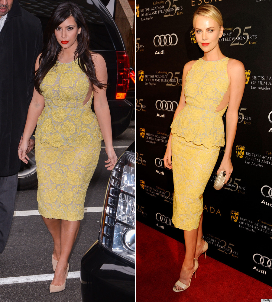 kim kardashian charlize theron