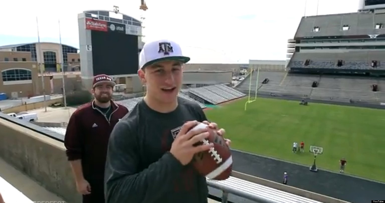 Johnny Manziel Trick Shot Video: Heisman Winner Teams Up With Dude ...