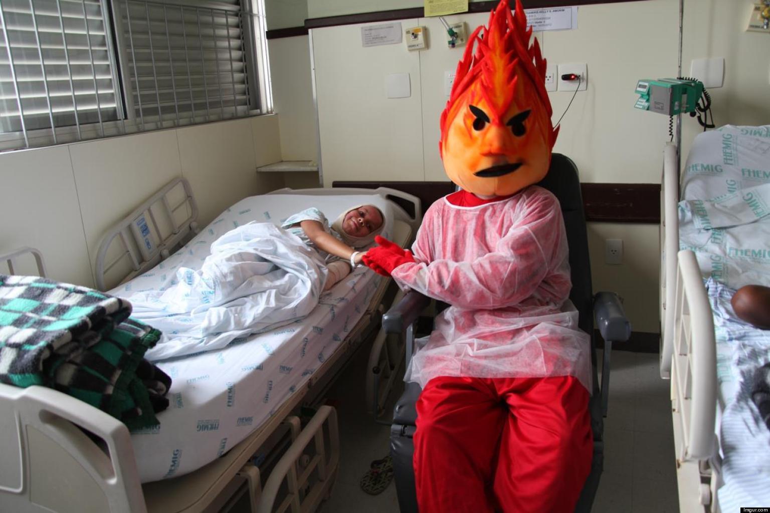 'Flamy', Burn Ward Mascot, Brightens Lives Of Children In Brazil (PHOTO ...