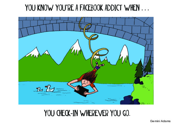 you are a facebook addict