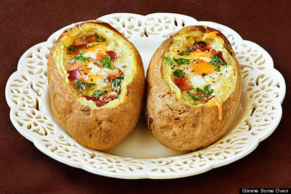 baked potato eggs