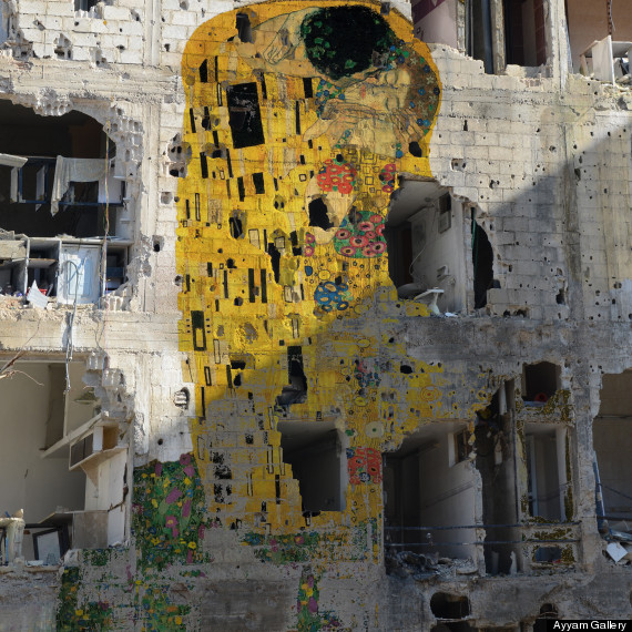 tammam azzam klimt kiss