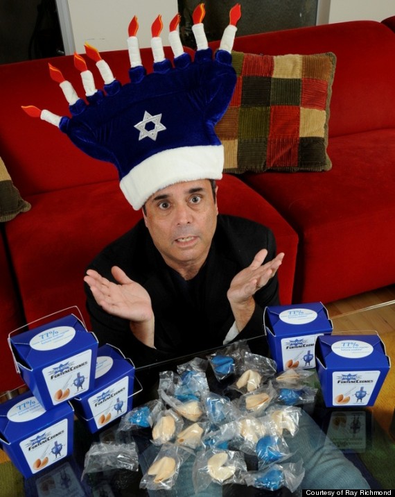 ray in menorah hat