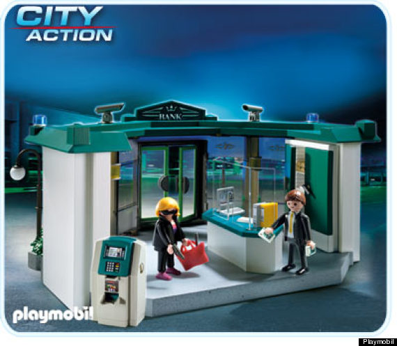 playmobil bank bank robbery