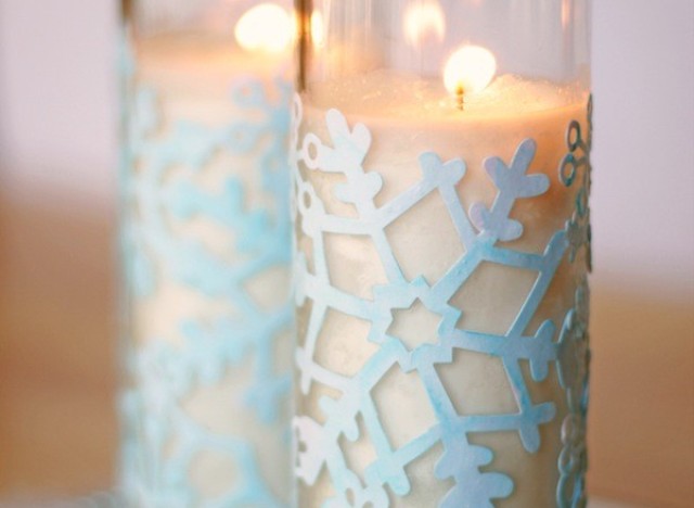 snowflake votives