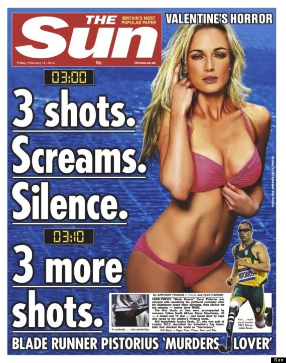 the sun oscar pistorius