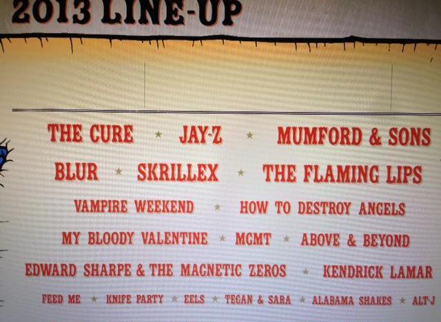 lollapalooza 2013 lineup leaks