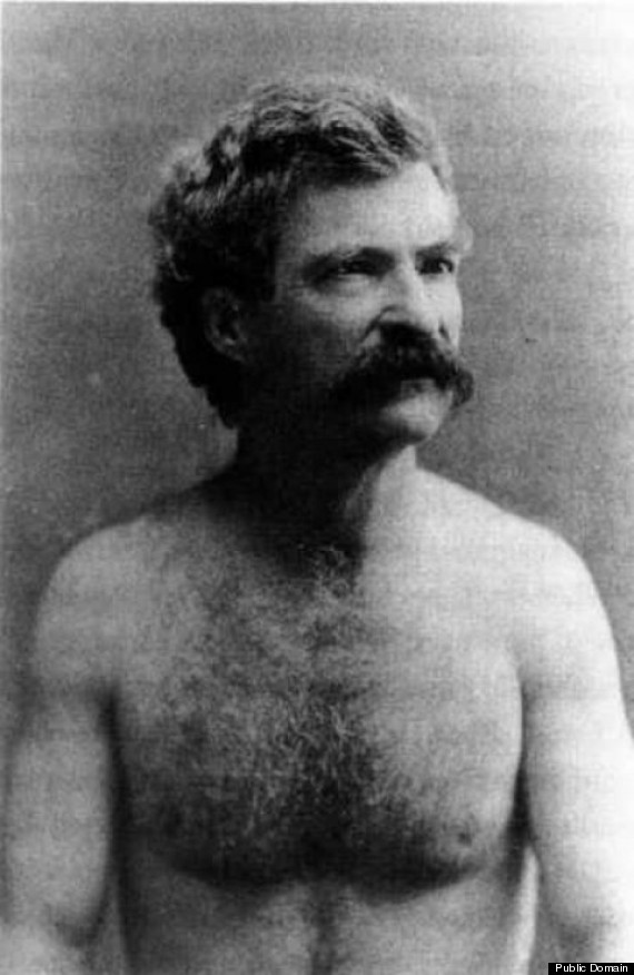 shirtless mark twain